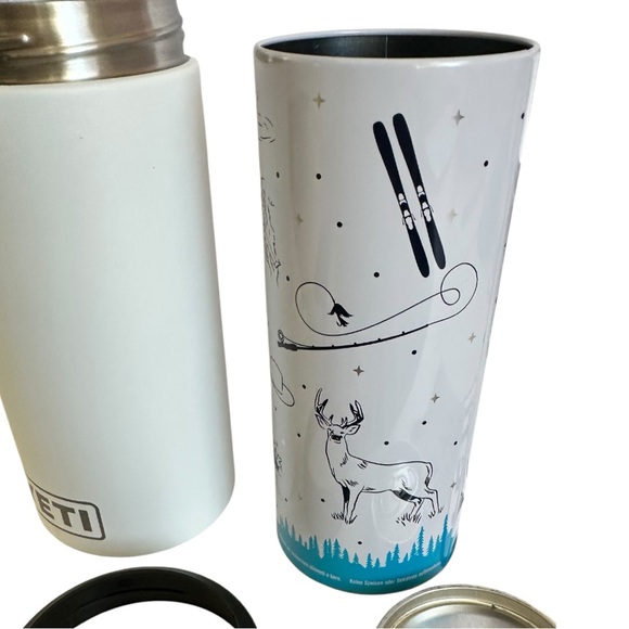 Limited Edition White Claw Yeti Can Cooler with Stash Can - Picture 3 of 8